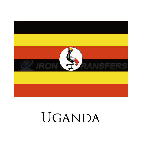 Uganda flag Iron-on Stickers (Heat Transfers)NO.2008